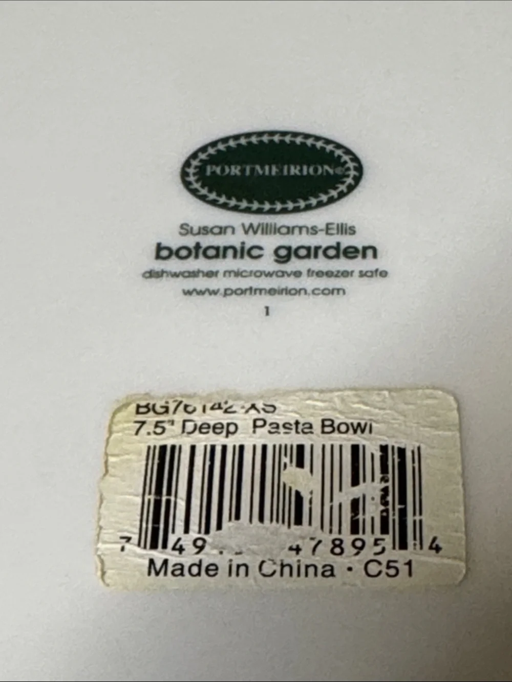 Portmeirion Botanic Garden 7.5-inch square serving bowl 
